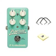TC Electronic Pipeline Tremolo Tremolo Effects Pedal with Speed, Volume, Depth, and Rhythmic Subdivision Controls and Square Settings with 2 Patch Cable for Guitars and Zorro Sound