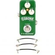 TC Electronic Corona Mini Chorus Pedal with Patch Cables