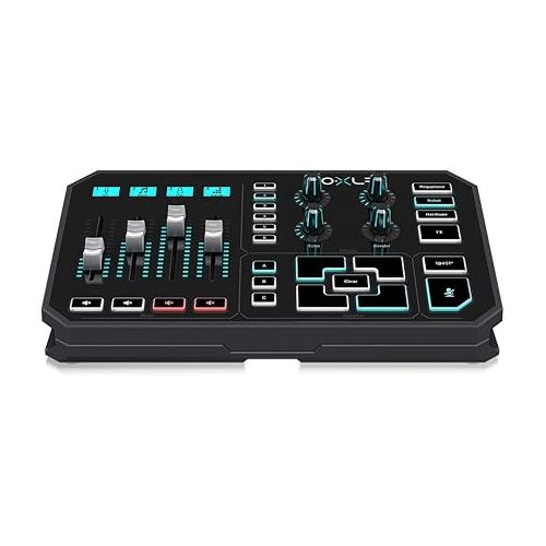  TC-Helicon GoXLR Revolutionary Online Broadcaster Platform with 4-Channel Mixer, Motorized Faders, Sound Board and Vocal Effects, Officially Supported on Windows