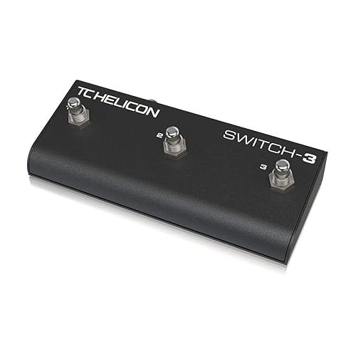  TC Helicon SWITCH-3 Sturdy 3-Switch Accessory Pedal for Expanded Remote Control