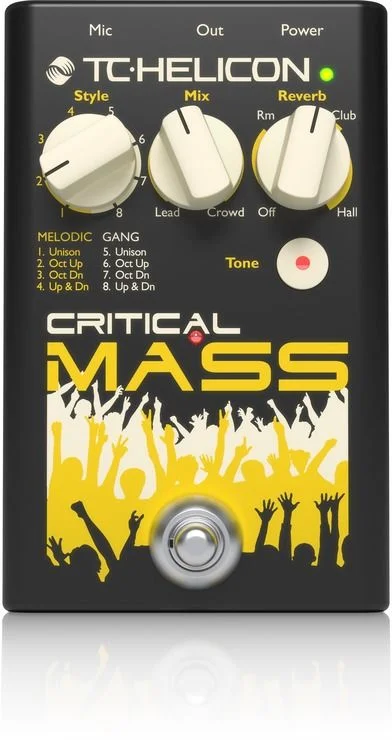  TC-Helicon Critical Mass Vocal Harmony Effects Pedal