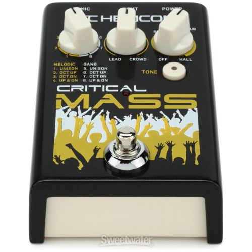  TC-Helicon Critical Mass Vocal Harmony Effects Pedal