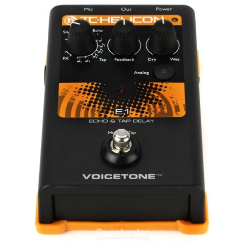  TC-Helicon VoiceTone E1 Vocal Echo and Delay Pedal