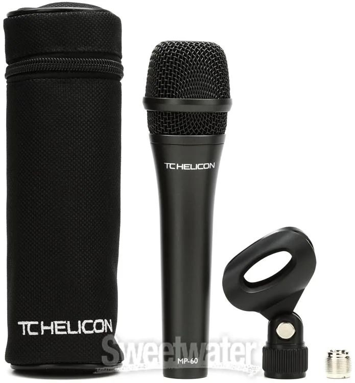  TC-Helicon Harmony Singer 2 Vocal Harmony and Reverb Pedal and MP60 Microphone Bundle