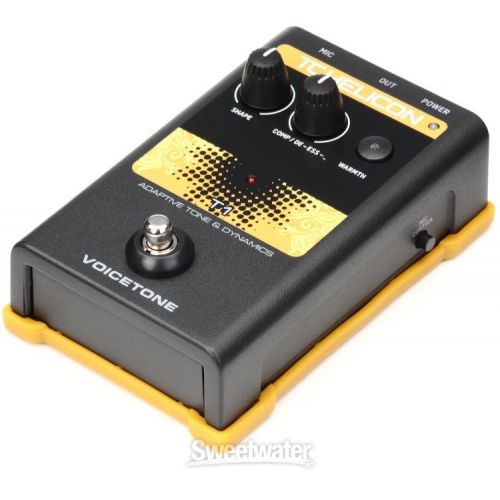  TC-Helicon VoiceTone T1 Vocal Tone and Dynamics Effects Pedal