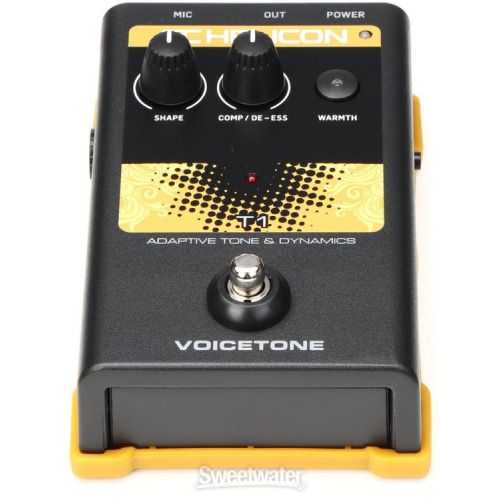  TC-Helicon VoiceTone T1 Vocal Tone and Dynamics Effects Pedal