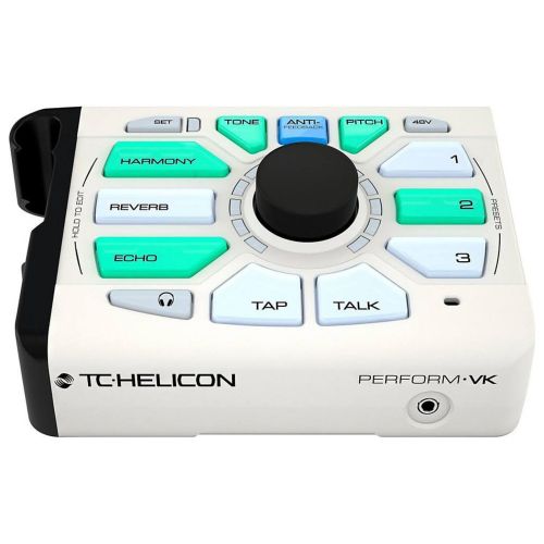  TC-Helicon TC Helicon 996367005 Perform-VK Vocal processor with XLR cable, Instrument Cables and Zorro Sounds Cloth