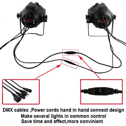  TC-Home 5 in 1 18x15w Stage Light DMX-512 RGBAW PAR64 5CH 12CH Color Changing Color Fade Strobe for Show Party Wedding