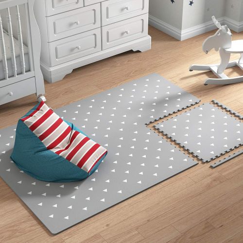  Visit the TCBunny Store Baby Play Mat with Fence - Extra Large (4FT x 6FT), Non Toxic Foam Puzzle Floor Mat for Kids