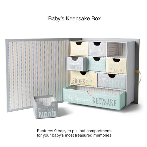  TCD Baby Milestone Keepsake Storage Box: Track Treasured Memories - Moon & Stars