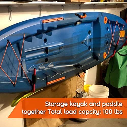  TC-Home Kayak Storage Rack Wall Mounted Folding Hanger Kayak Ladder