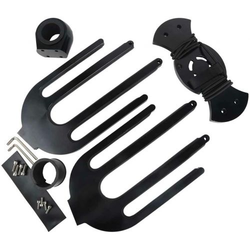  TC-Home CNC Wakeboard Tower Rack & Mirror Boat Board Holder Bracket Black (Style 11)