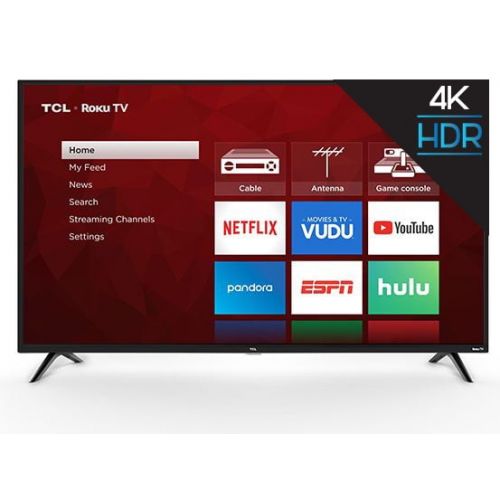  TCL 55 Class 4K Ultra HD (2160P) HDR Roku Smart LED TV (55S421)