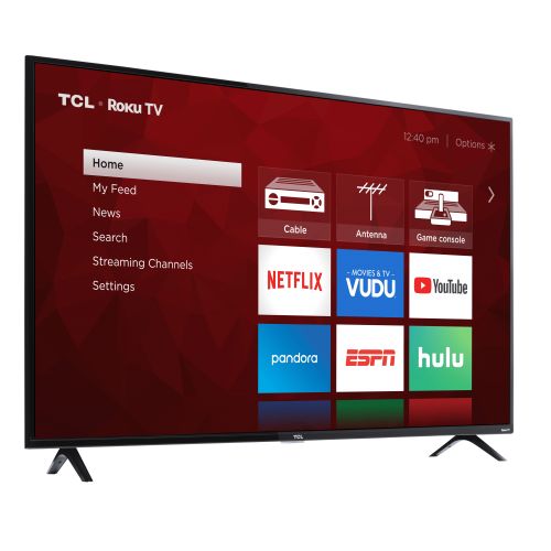  TCL 55 Class 4K Ultra HD (2160P) HDR Roku Smart LED TV (55S421)