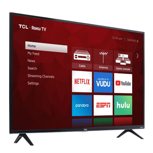  TCL 43 Class 4K Ultra HD (2160P) Roku Smart LED TV (43S421)