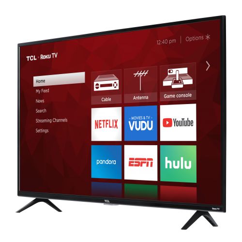  TCL 43 Class 4K Ultra HD (2160P) Roku Smart LED TV (43S421)