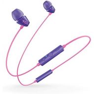 TCL SOCL100BT Wireless in-Ear Earbuds Bluetooth Headphones with Quick Charge and Built-in Mic - Sunrise Purple