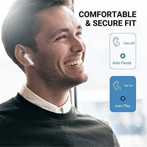  TCL S200 True Wireless Earbuds with 4 Microphones, Bluetooth Headphones, Echo Noise Cancellation, Clear Sound, Type C Charging Case, Touch Control, Waterproof Earphones for Work, H