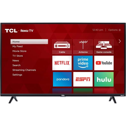  TCL 43-inch 1080p Smart LED Roku TV - 43S325, 2019 Model