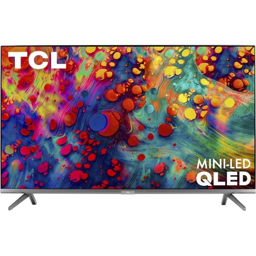  TCL 55-inch 6-Series 4K UHD Dolby Vision HDR QLED Roku Smart TV - 55R635, 2021 Model , Black