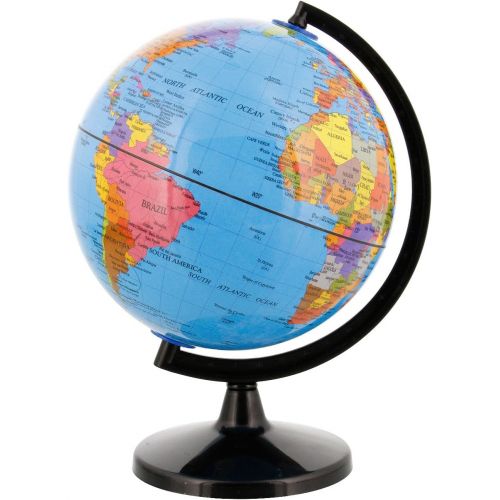  [아마존베스트]TCP Global 6 (14.2cm) Blue Ocean Desktop World Globe Black Base