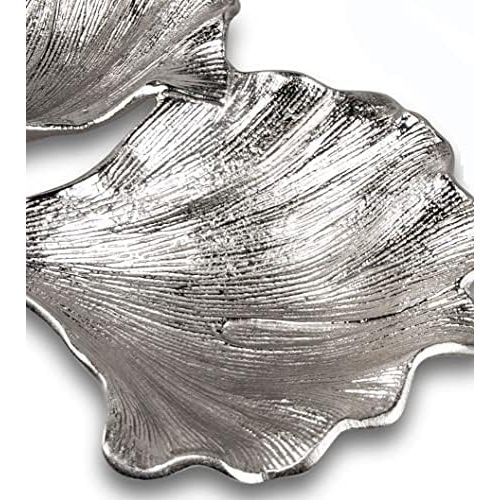  TD Aluminium Case Wavy LeafSimple Elegance In Antique Silver