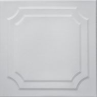 TD RM-8 Polystyrene (Styrofoam) White ceiling tile to cover popcorn (Pack of 48 tiles). Easy paintable. Easy DIY glue up application on any flat surface or popcorn ceiling. Decorative