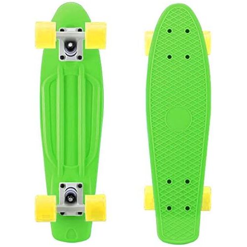  TD Trading Bayside Boards 22 Retro Skate Board - Mini Cruiser Skateboard for Boys, Girls, or Adults