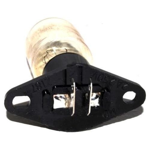  Microwave Oven Bulb With Fixed Lamp, T170 Base, Right Angle 4.8mm Terminals, 25w 230-240v, OEM, Suitable For Panasonic, Teka, LG, Delonghi, Caple, Smeg, Baumatic.. by TDSpares