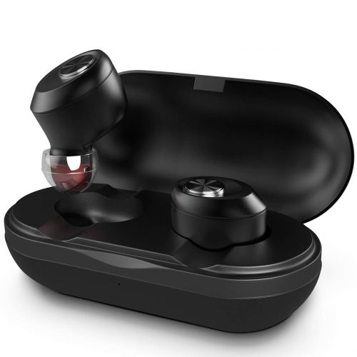  V5.0 Bluetooth Headphone TDYY Wireless Earbuds IPX4 Waterproof Sport Earphone Automatic Pairing & Charging Noise Cancellation HD Sound 6Hours+ Playing Time with Charging Case Ideal