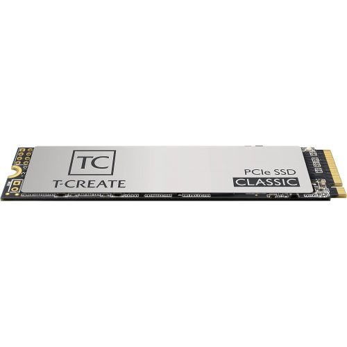  TEAMGROUP T-CREATE CLASSIC 1TB for Creators 3D NAND TLC NVMe 1.3 M.2 PCIe Gen3x4 2280 Internal Solid State Drive SSD (Read Speed up to 2100MB/s) TBW 600TB for Laptop & PC Desktop T