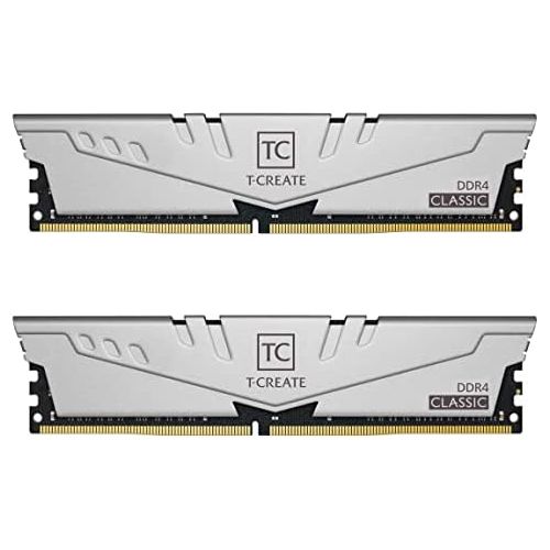  TEAMGROUP T-Create Classic 10L DDR4 64GB Kit (2 x 32GB) 3200MHz (PC4 25600) CL22 Desktop Memory Module Ram - TTCCD464G3200HC22DC01