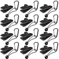 TEANTECH Tarp Clips with Carabiner Kit - 20 Pcs Heavy Duty Lock Grip Thumb Screw Camp Tent Clamp Clips for Outdoor Camping Caravan Canopies Awnings Car Covers Swimming Pool Covers