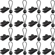 TEANTECH 32PCS Tarp Clips with 6 inch Ball Bungee Cords - Heavy Duty Lock Grip Thumb Screw Camp Tent Clips for Outdoor Camping Caravan Awnings Canopies Swimming Pool Covers Car Covers