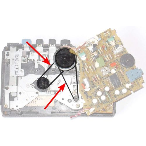  [아마존베스트]TEANTECH Recorder Rubber Belt - Cassette Recorder Repair Maintenance Mix Flat Cassette Tape Machine Rubber Belts 40-135MM (50PCS) (Width 2MM)