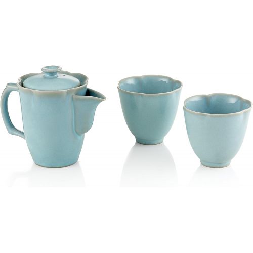  TEASOUL B6021247 Set Mit Teekanne Und 2 Bechern, blau