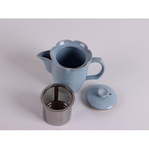  TEASOUL B6021247 Set Mit Teekanne Und 2 Bechern, blau