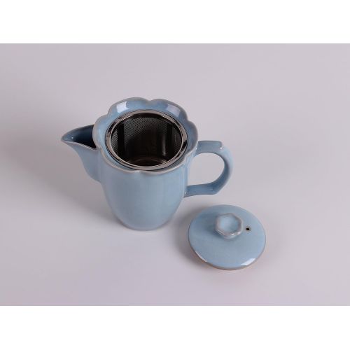  TEASOUL B6021247 Set Mit Teekanne Und 2 Bechern, blau