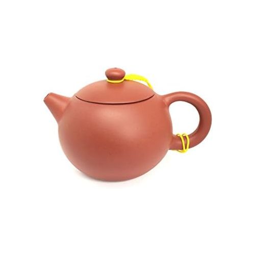  Tea Soul Zisha 300 ml, typische chinesische Teekanne aus einem bestimmten roten Ton aus Yixing, Keramik, braun, 13 x 9 x 7.5 cm