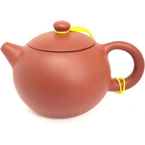  Tea Soul Zisha 300 ml, typische chinesische Teekanne aus einem bestimmten roten Ton aus Yixing, Keramik, braun, 13 x 9 x 7.5 cm