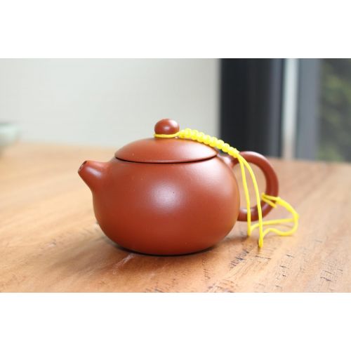  TEASOUL Tea Soul Zisha 110 ml, typische chinesische Teekanne aus einem bestimmten roten Ton aus Yixing, Keramik, braun, 10 x 7 x 5.5 cm