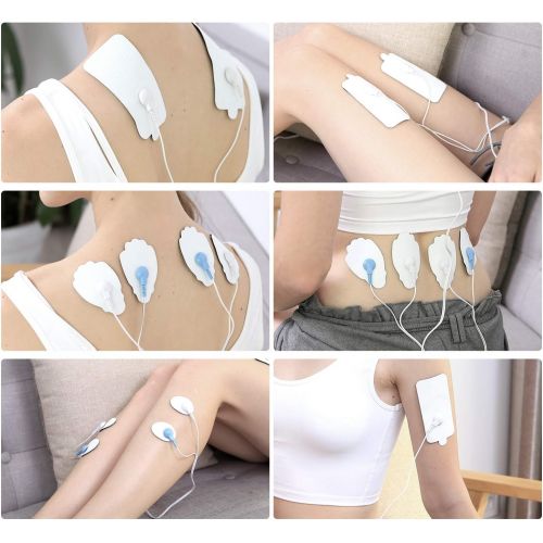  [아마존 핫딜]  [아마존핫딜]TEC.BEAN Dual Channel TENS Unit with 8 Electrode Pads, Rechargeable Muscle Stimulator TENS...