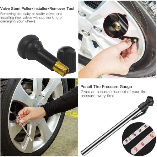  [아마존 핫딜]  [아마존핫딜]TECCPO 93Pcs Tire Repair Kit, Heavy Duty Tire Plug Kit for Car, Truck, RV, Jeep, ATV, Tractor, Trailer, Motorcycle - Universal Tire Repair Tools to Fix Punctures and Plug Flats