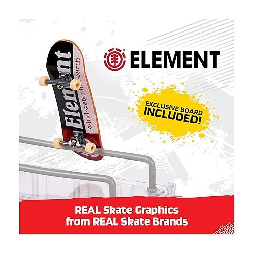  TECH DECK, Play and Display Transforming Ramp Set and Carrying Case with Exclusive Fingerboard, Kids Toy for Ages 6 and up