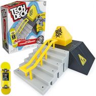 TECH DECK, Pyramid Shredder, X-Connect Park Creator, Customizable and Buildable Ramp Set with Exclusive Fingerboard, Kids Toy for Ages 6 and up