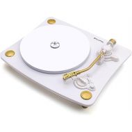 TechPlay Ghost, 2 Speed Belt Driven Turntable with Bluetooth Broadcast. Connects to Your Bluetooth Speakers wirelessly (White)