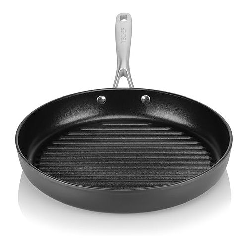  TECHEF - Onyx Collection, 12-inch Grill Pan, coated with New Teflon Platinum Non-Stick Coating (PFOA Free), Made in Korea