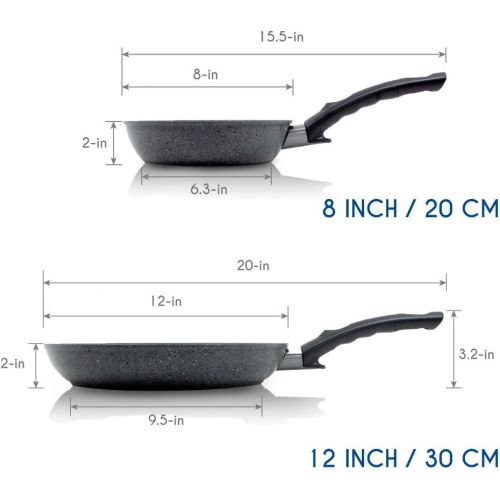  [아마존베스트]TECHEF TeChef - Infinity Collection/12 Frying Pan, Coated 4 times with the new Teflon Stone Coating with Ceramic Particles (PFOA Free) (12-Inch)