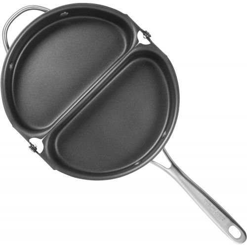  TECHEF - Frittata and Omelette Pan, Double Sided Folding Egg Pan, Made in Korea (PFOA Free) (Black)