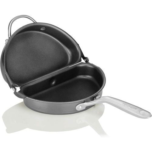  TECHEF - Frittata and Omelette Pan, Double Sided Folding Egg Pan, Made in Korea (PFOA Free) (Black)